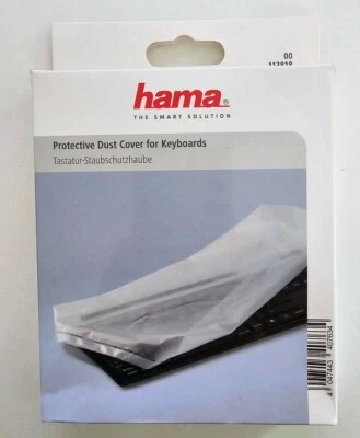 HAMA PROTECTIVE KEYBOARD DUST COVER FOR KEYBOARDS WATERPROOF 113818 - Image 1 of 3