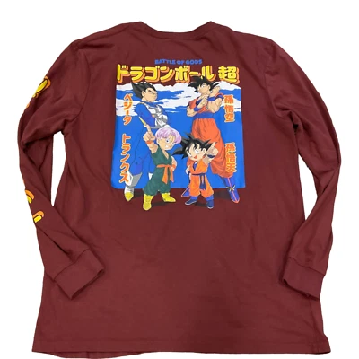 DRAGON BALL Z Super BROLY Goku KRILLEN MEN New LONG SLEEVE T-Shirt Brown M 38/40 - Image 1 of 4