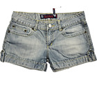 4 P's By Men Jeans Classic Style Original Shorts Women's Size L Blue Denim Rare