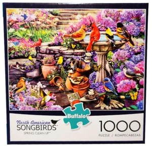 Rompecabezas Buffalo North American Songbirds Spring Clean Up 1000 piezas 26,75"" x - Imagen 1 de 1