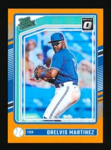 2024 PANINI DONRUSS OPTIC ORELVIS MARTINEZ /199 ORANGE PRIZM RATED PROSPECT #180 - Picture 1 of 3
