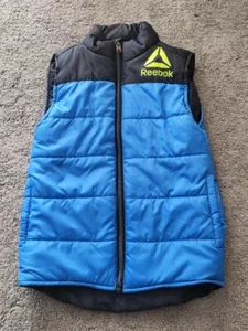 Reebok Toddler Boys Blue & Black Puffer Sleeveless Vest Size 6 - Picture 1 of 7