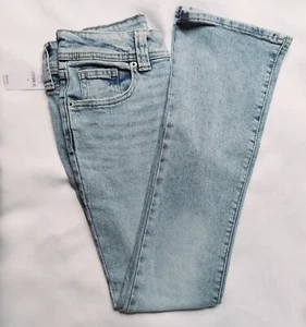 Gap Girls Low Rise Boot-cut Denim Jeans Size 14 Reg Blue Light Wash ~ New - Picture 1 of 13
