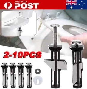 2~10x Toilet Seat Hinge Bolt Screw Set Spare Parts Stainless Steel Toilet Lid YA - Picture 1 of 30