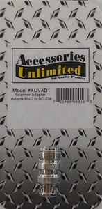 Adaptador de antena de radio AUVAD1 BNC macho a UHF / SO239 CB Unlimited Accessories - Imagen 1 de 6