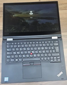 LENOVO THINKPAD YOGA 370 LAPTOP, 13.3" Touchscreen, I5-7300U@2.6, 8GB, 256 NVMe - Picture 1 of 11