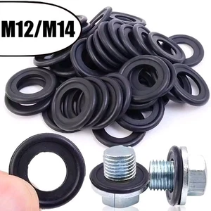 50PCS M12/M14 Rubber Washer Car Sealing Engine Oil Drain Plug Gasket Replacement - Picture 1 of 11