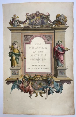 EL TEMPLO DE LAS MUSAS ZACHARIE CHATELAIN 1732 GRAN PORTADA ANTIGUA Foto 1 de 4