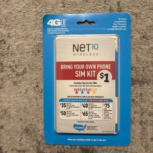 Net 10 Bring Your Own Phone Activation Sim Card Kit 4G LTE New - Picture 1 of 1