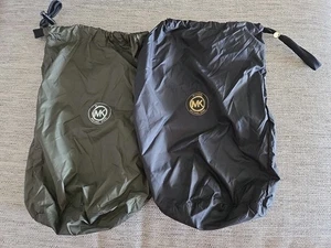 Michael Kors Nylon Dust Bag With Cinch Closure Black With Gold. Green With Silve - Picture 1 of 6