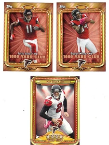 2013 Topps 1000 & 4000 Yard Club Lot (3) Matt Ryan Roddy White Jones Falcons - Picture 1 of 1