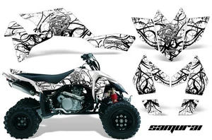 SUZUKI LT-R 450 LTR450 CREATORX GRAPHICS KIT SAMURAI BLACK-WHITE - Picture 1 of 1