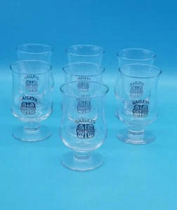 Baileys Irish Cream Mini Snifter Glasses 3.25" tall 3 oz Gold Logo Set of 6 - Picture 1 of 5