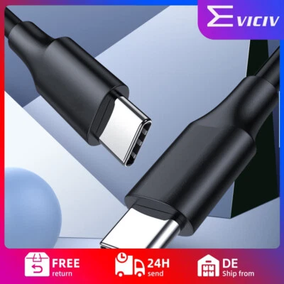EVICIV USB C zu USB C Fast Charger Data Cable Cord Für Samsung S9 S10 HTC LG Neu - Bild 1 von 4