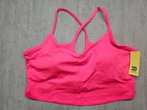 All In Motion Women Plus Size Allover Light Support Cami Sports Bra Size 4X Pink - Picture 1 of 11
