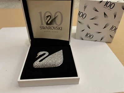Raro En Caja con Funda y Folleto Firmado Cristal Swarovski 100 Aniversario Cisne Foto 1 de 4