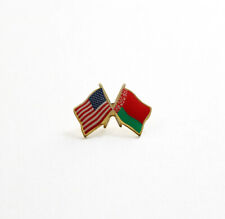 Belarus / USA Flag Lapel Pin - Made in the USA 
