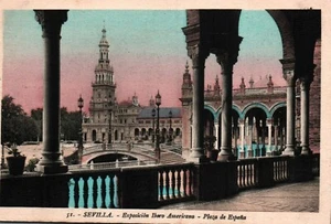 Sevilla Esposicion Ibero Americana PLaza de Espana Postcard - Picture 1 of 2