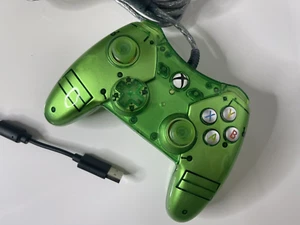 Power A Wired Liquid Metal Green Controller for Xbox One - Picture 1 of 4