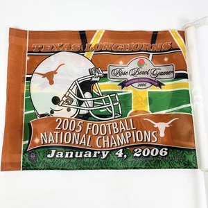 Texas Longhorns 2006 Rose Bowl Game Car Flag - Picture 1 of 9