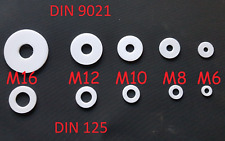 DIN 125 und DIN 9021 Unterlegscheiben M6 - M16 Kunststoff - ab 0.168€ / Stk