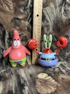 LOOK RARE HTF Vintage SpongeBob SquarePants First Ever Figures Mr Krabs Patrick - Bild 1 von 15