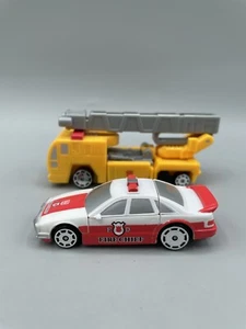 Transformers Robots in Disguise Yellow Optimus Prime Firetruck w/ Prowl Complete - Picture 1 of 12