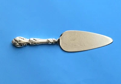 GORHAM MELROSE PLATA ESTERLINA 10" SERVIDOR DE PASTELES/PASTELES HOJA INOXIDABLE SIN MONO Foto 1 de 2