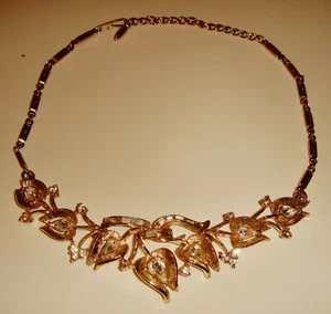 Vintage Coro /Corocraft selten schönes Set Strass - Halskette mit Armband - Bild 1 von 16