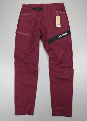 Adidas Terrex Techrock RAIN.RDY Primeknit Pants Shadow Red 32x34 - Image 1 of 4