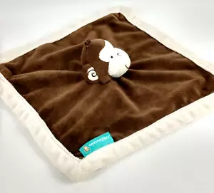 Tiddliwinks Manta Bebé Mono Lovey Marrón Felpa Seguridad 12 x 12 - Imagen 1 de 8