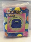 Vintage Y2K Inflatable Chair Pink Transparent 30x30 Adult Sized NEW SEALED