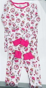 2 PIECES PAJAMA SET UNICORN DREAMS, GIRLS SIZE- 4/5 COTTON PAJAMA FOR GIRLS NIB - Picture 1 of 1