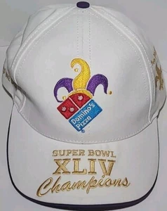 Domino's Pizza 2010 Super Bowl 44 XLIV Champions Hat Mardi Gras HREWE Dominos - Picture 1 of 15