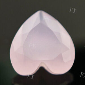 100pcs 3x3~10x10mm Heart Pink Jade Loose Glass Gemstone DIY Synthetic Stone