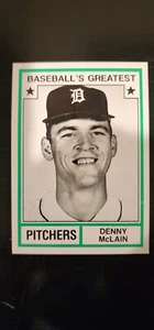 1982 TCMA Baseball's Greatest Pitchers (White Back) #24 Denny McLain - NM - Picture 1 of 2