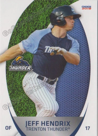 2018 Trenton Thunder Jeff Hendrix RC Rookie NY Yankees - Image 1 of 1
