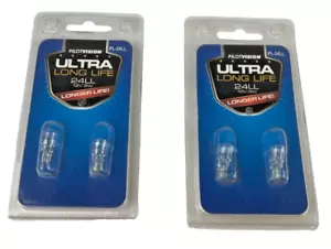 Pilot Automotive 24LL LongerLife Miniature PL-24LL Multi Purpose Light Bulb x2 - Picture 1 of 4