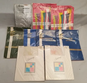 Vintage Nylon Stockings 8½-11 UK shoe size 6-7 - 9 unused packs Y43 - Picture 1 of 11
