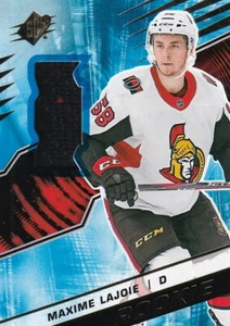 18-19 UPPER DECK SPX ROOKIE MATERIALS MAXIME LAJOIE #R-ML OTTAWA SENATORS - Imagen 1 de 1