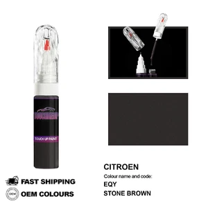 FOR CITROEN BROWN EQY Touch Up Paint Pen Brush Fix Kit Scratch Chip Set Mark - Picture 1 of 6