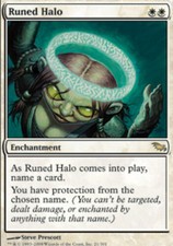 [1x] Runed Halo - Foil - Slight Play, English - Shadowmoor MTG Magic