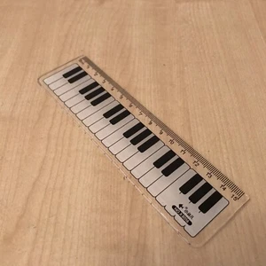 PIANO RULER CM GOOD QUALITY FREE UK POST KEYBOARD STATIONARY SCHOOL KIDS GIFT - Picture 1 of 11
