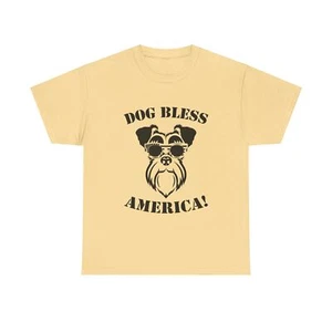 Camiseta unisex de algodón pesado Dog Bless America Dog Lover - Imagen 1 de 41