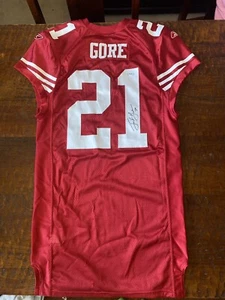 Frank Gore Signed 2009 Game Issued San Francisco 49ers Jersey Psa Dna Coa - Picture 1 of 12