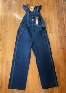 Red Kap Men's Blue Denim Bib Overall 34x30 BRAND NEW with TAGS - Picture 1 of 5
