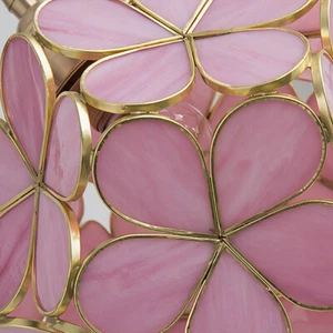 Modern Creative Glass Chandelier Flush Mount Ceiling Light for Girls Bedroom - Picture 1 of 13