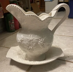 Vintage Ardco Fine Quality Dallas White Pitcher Made in Japan - Picture 1 of 14