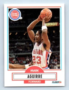 1990-91 Fleer Mark Aguirre Detroit Pistons #54 - Picture 1 of 2