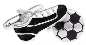 Luxus Fußballschuhe und Kugel Design Mens Hochzeitsgeschenk Manschettenknöpfe By - Picture 1 of 16